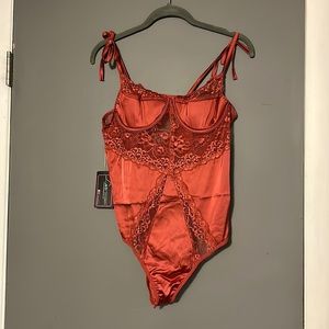 FASHION NOVA Feeling Fine and Sexy Lace Teddy -size large